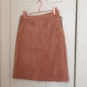Faux Suede Skirt By BCBGMaxAzria
